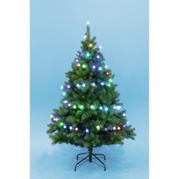 LED-es gömb fényfüzér, 50 színváltós LED, 4,9m