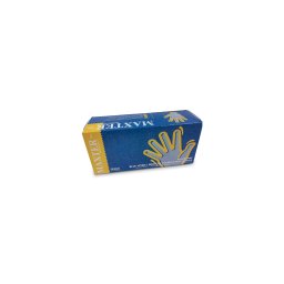 Maxter hosszúszárú (290mm) nitril púdermentes vizsgálókesztyű (5,7 g) - 100 db - Kék - S