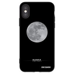 Fekete szilikon tok az alábbi mobiltelefonokra Apple iPhone X/XS - Moon Minimal