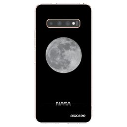 Átlátszó szilikon tok az alábbi mobiltelefonokra Samsung Galaxy S10 Plus G975 - Moon Minimal