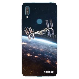 Átlátszó szilikon tok az alábbi mobiltelefonokra Huawei Y7 2019 - Station