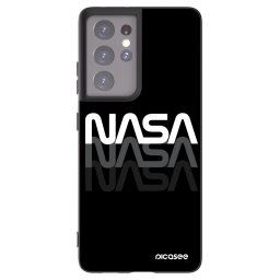 Fekete szilikon tok az alábbi mobiltelefonokra Samsung Galaxy S21 Ultra 5G G998B - NASA Triple