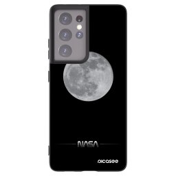 Fekete szilikon tok az alábbi mobiltelefonokra Samsung Galaxy S21 Ultra 5G G998B - Moon Minimal