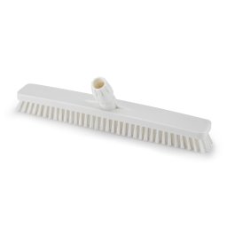 Igeax élelmiszeripari padlósúrolókefe 45cm széles, 0,75mm kemény sörtével, fehér
