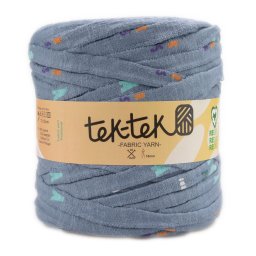 Tek-Tek pamut pólófonal, nagy gombolyag, szürkéskék mintás, Tek-153