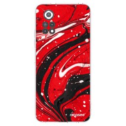 Átlátszó szilikon tok az alábbi mobiltelefonokra Xiaomi Poco X4 Pro 5G - Red black