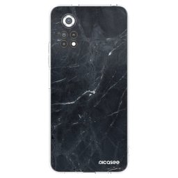 Átlátszó szilikon tok az alábbi mobiltelefonokra Xiaomi Poco X4 Pro 5G - Black marble