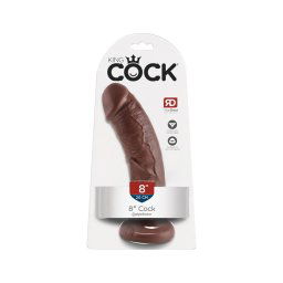 King Cock 8 dildó (20cm) - barna