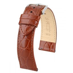 Hirsch Crocograin borjúbőr óraszíj, aranybarna, 18/16L