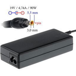 Tolto 90W SAMSUNG 19V/4.74A/5.5x3.0mm Akyga AK-ND-27