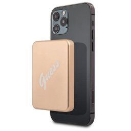 Guess GUPBMSVSLG vezetéknélküli power bank 5W MagSafe 3000mAh (arany)