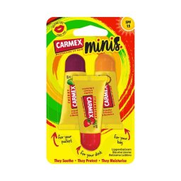 Carmex ajakápoló Mini Pack eper, cseresznye és ananász-menta ízekben 3x