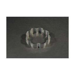 Perforált sütőkeret tarte karika virág 9 cm