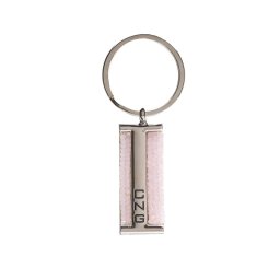 CNG Riga - ezüst/rose opaque kulcstartó
