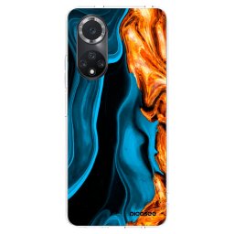 Átlátszó szilikon tok az alábbi mobiltelefonokra Huawei Nova 9 SE - Gold blue