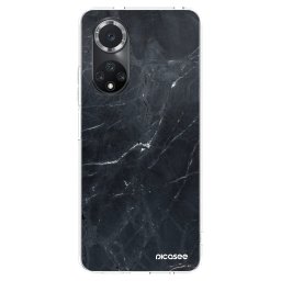 Átlátszó szilikon tok az alábbi mobiltelefonokra Huawei Nova 9 SE - Black marble