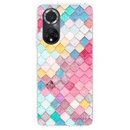 Átlátszó szilikon tok az alábbi mobiltelefonokra Huawei Nova 9 SE - Colorful roof