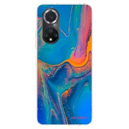 Átlátszó szilikon tok az alábbi mobiltelefonokra Huawei Nova 9 SE - Rainbow