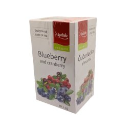 Apotheke - Tőzegáfonya és Kékáfonya Tea, 20 filter- Premier Selection