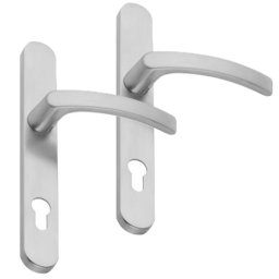 Törésvédő pajzs többpontos zárhoz 92 mm (Inox, kilincses) 45.21.270