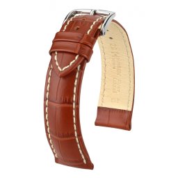 Hirsch Modena borjúbőr óraszíj, aranybarna 24/22L