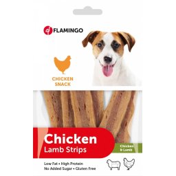 FGO (Flamingo) kutyáknak snack bárány csirke 85g 3 hónapos kortól kutya jutalomfalat