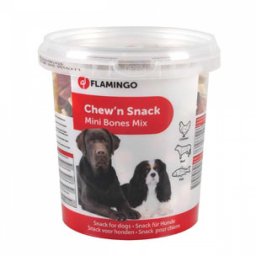 FGO (Flamingo) Kutya snack mini csont mix 500g jutalomfalatok rágcsák sütik kekszek