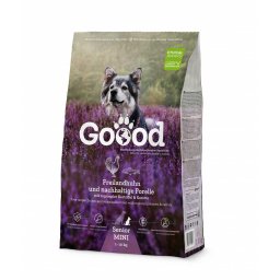 Goood mini senior csirke és pisztráng 1,8 kg Idős kistestű száraz kutyaeledel kutyatáp