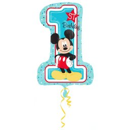 Fólia lufi, 36"/91cm, Mickey , 1. születésnapra