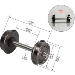 Antikolt Fém Kerék 11mm Dc H0/1:87 (4225)