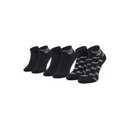 Reebok 3 pár uniszex hosszú szárú zokni Cl Fo Ankle Sock 3P GG6675 Fekete