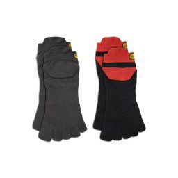 Vibram Fivefingers 2 pár unsiex bokazokni No Show S21N35P Szürke