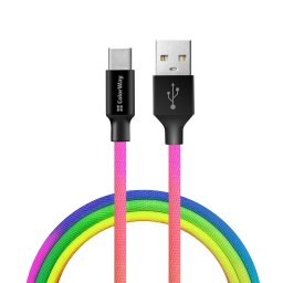 USB 3.1 Type-C(M) / USB 3.0 A(M) 1m tobbszinu ColorWay CW-CBUC018-MC
