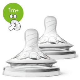 Avent Natural etetőcumi lassú folyású 1h 2db