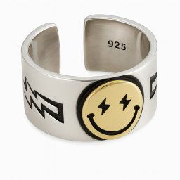 Vastagított smiley gyűrű