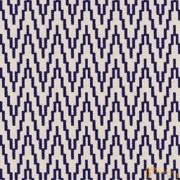 (11 szín) Kültéri textil OUT Running - Fehér alapon sötétkék absztrakt mintás - 06