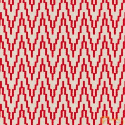 (11 szín) Kültéri textil OUT Running - Fehér alapon chili absztrakt minta - 07