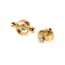 Fetish Fantasy Gold Aranyszínű mágneses fém mellbimbó szorítók.