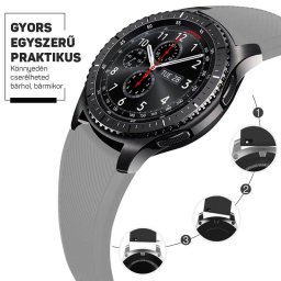 Szilikon óraszíj – okosóra pótszíj 20/22mm