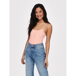 ONLY Felső Nessa 15231169 Narancssárga Slim Fit