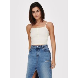 ONLY Felső Nessa 15231169 Bézs Slim Fit
