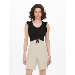 ONLY Felső Laila 15257542 Fekete Slim Fit