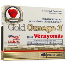 Olimp Labs Gold Omega-3 Plus vérnyomás kapszula - 30db