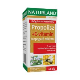 Naturland Propolisz + C-vitamin szopogató tabletta 60x