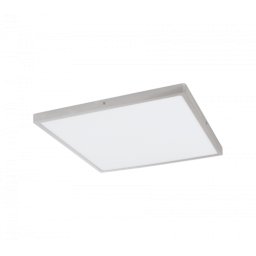 LED panel , 25W , falon kívüli , négyzet , 50 cm , meleg fehér , nikkel keret , EGLO , FUEVA , 97274