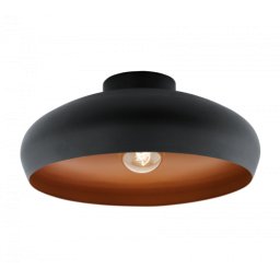 LED lámpa , mennyezeti , E27 , fekete , vörösréz , EGLO , MOGANO , 94547