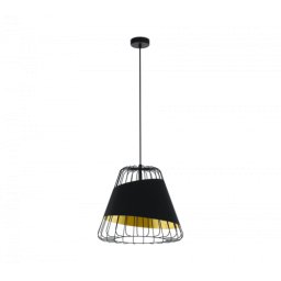 LED lámpa függeszték , mennyezeti , E27 , acél , fekete , EGLO , AUSTELL , 49509
