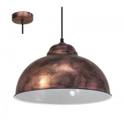 LED lámpa függeszték , mennyezeti , E27 , acél , antik-vörösréz , EGLO , TRURO 2 , 49248