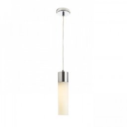 LED lámpa , függeszték , mennyezeti , E27 , opál üveg , króm , RENDL , EIGHT , R10493
