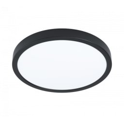 LED panel , 20W , falon kívüli , kerek , dimmelhető , meleg fehér , fekete keret , EGLO , FUEVA 5 , 99264